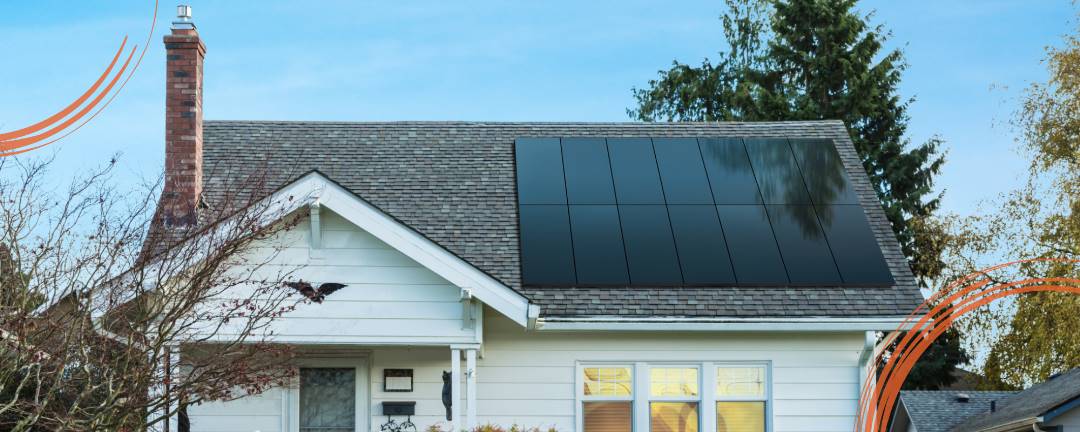 a home with a solar system